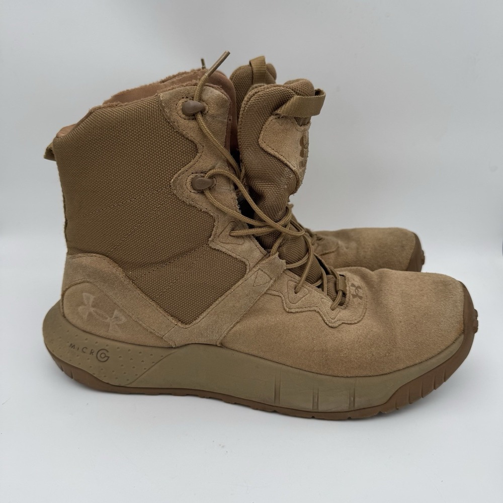 Under Armour Men's Micro G Valsetz Tactical Boots Men's 12 Tan 3024009-200